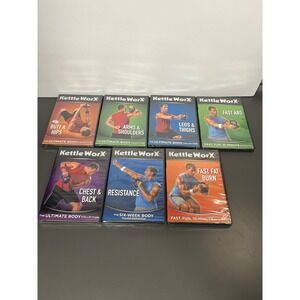 KettleWorX Ultimate Body Collection 7 DVD Set Ryan Shanahan Fitness Workout New